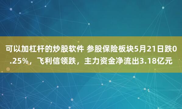 可以加杠杆的炒股软件 参股保险板块5月21日跌0.25%，飞利信领跌，主力资金净流出3.18亿元